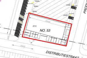 Kavel Tekening Distriebutiestraat 53 Giessen